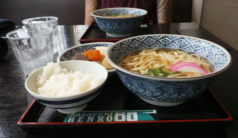 Menu par cher au restaurant du temple Nanzoin à Fukuoka