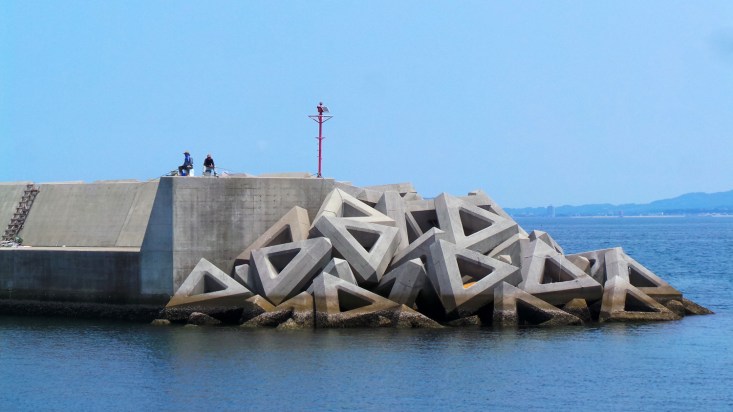 Photo des pêcheurs de l'île d'Ainoshima, Japon.