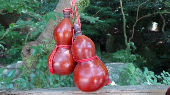 Gourdes en bois au sanctuaire Tenmangu de Dazaifu, Fukuoka