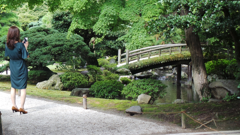 Jardins du Palais impérial, visite gratuite, Kyoto, Japon.