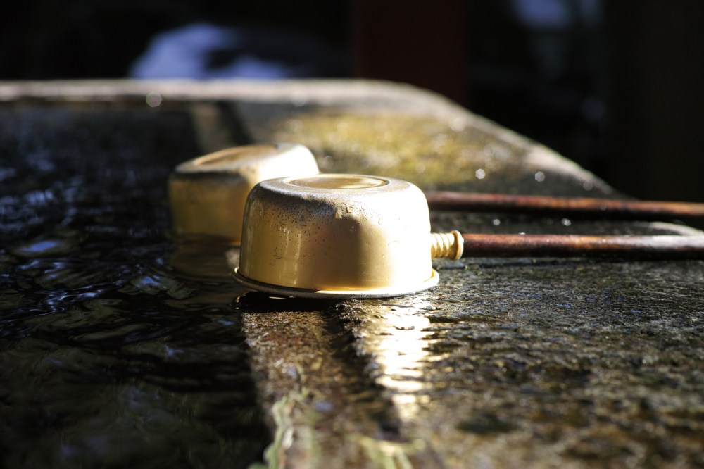 Sanctuaire Kitaguchi Hongu Fuji Sengen Jinja près du mont Fuji, Japon.