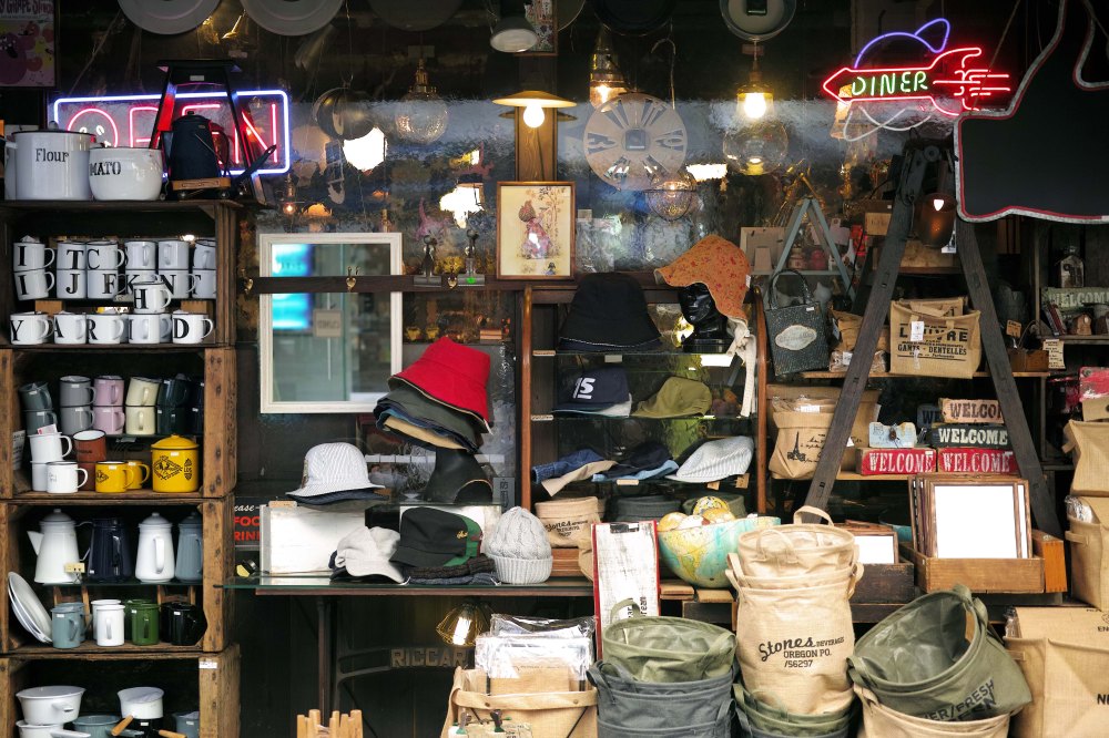 Magasin de souvenirs japonais à shimokitazawa, Tokyo.
